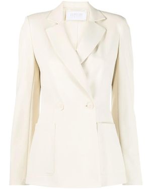 Harris Wharf London Double-Breasted Blazer - Natural