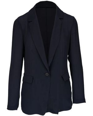 Peter Cohen Notched-Lapel Single-Breasted Blazer - Blue