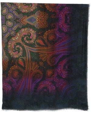 Etro Foulard À Imprimé Cachemire - Violet