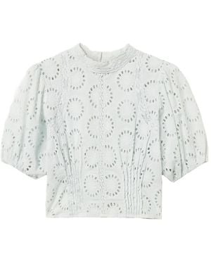 Twinset Cut-Out Blouse - White