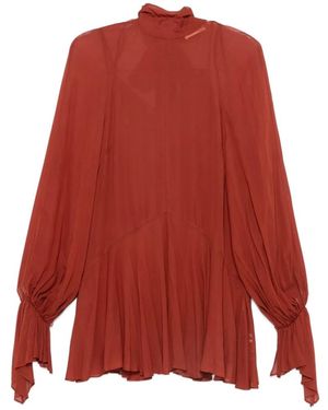 De La Vali Casimiro Ruffled Mini Dress - Red
