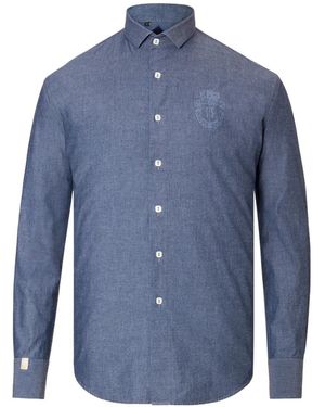 Billionaire Chemise Daniel En Coton - Blue