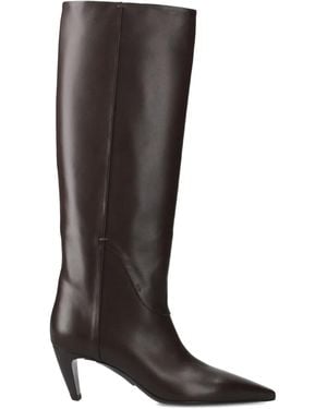 Premiata 70Mm Point-Toe Heel Boots - Brown