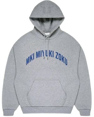 MKI Miyuki-Zoku Arc-Logo Hoodie - Grey