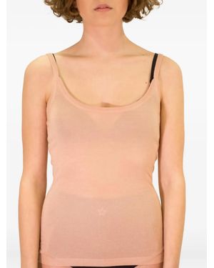 LA ROSE Round Neck Tank Top - Natural