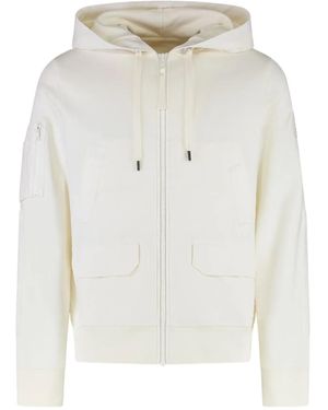 Canada Goose Full-Zip Pocketed Hoodie - White