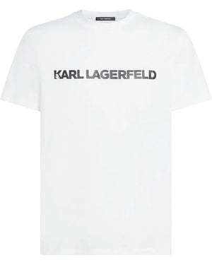 KARL LAGERFELD Logo Essential T-Shirt - White