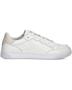 Marc O' Polo Leather Panelled Trainers - White