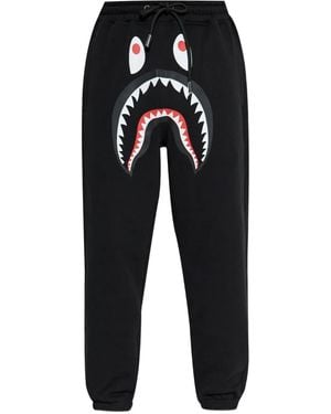 A Bathing Ape Jogginghose mit Haimotiv - Schwarz