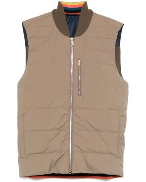 Paul Smith Panelled Gilet - Brown