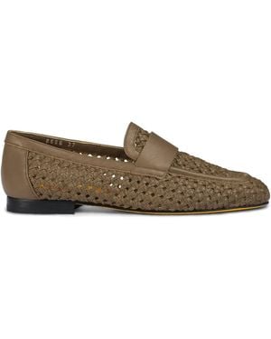 Doucal's Leather Loafers - Brown