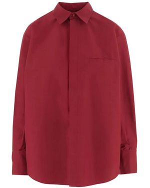 Sa Su Phi Chemise À Volants Au Dos - Red