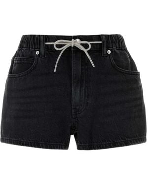 Alexander Wang Bermudas Con Cordones - Negro