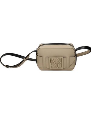 ARMANI EXCHANGE Logo-Detail Cross-Body Bag - Metallic