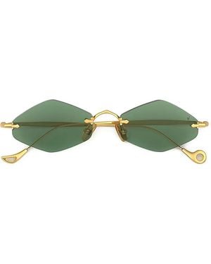 Eyepetizer Dunmore Geometric-Frame Sunglasses - Green