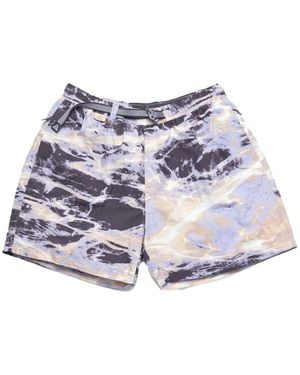 Nike Abstract-Pattern Performance Shorts - Blue