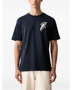 Scotch & Soda X Royal Delft Graphic-Print T-Shirt - Black