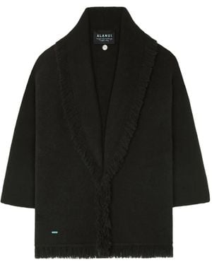 Alanui Finest Fringed Cardigan - Black