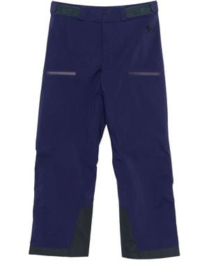 Goldwin Pantalon De Jogging À Effet Ciré - Blue