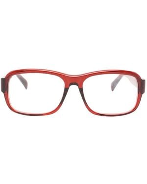 Jacquemus Brille Mit Eckigem Gestell - Rot