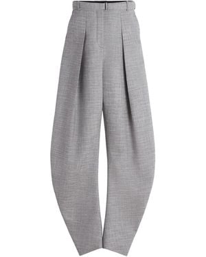 Lanvin Belted Tapered Trousers - Grey