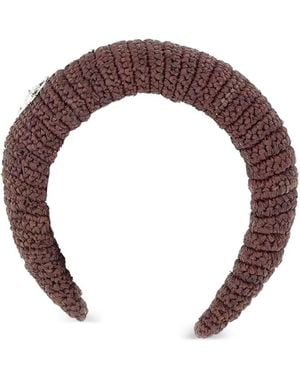 Vivienne Westwood Orb-Plaque Headband - Purple