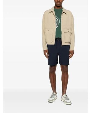 Maison Kitsuné Zipped Jacket - Blue