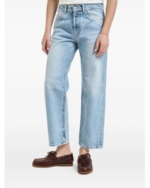 Roy Rogers Faded-Wash Jeans - Blue