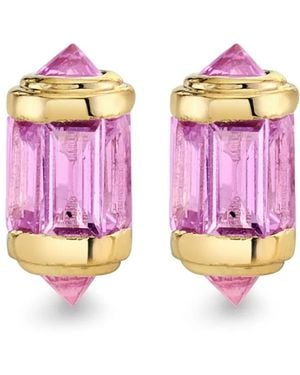 SHAY Sapphire Earrings - Pink