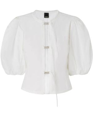 Pinko Bluse Mit Schnalle - Weiß