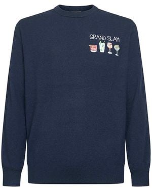 MC2 Saint Barth Jersey Con Bebidas Bordadas - Azul