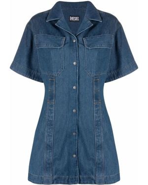DIESEL Denim Shirt Dress - Blue