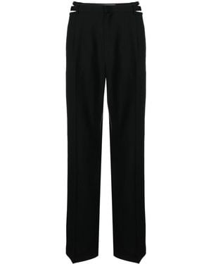 Dion Lee Lingerie Cut-Out Wool Trousers - Black