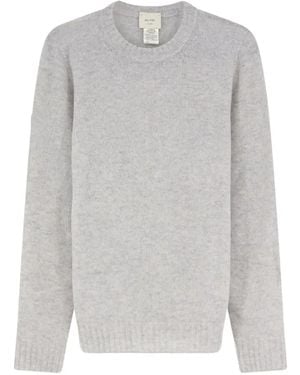 Alysi Ribbed-Trim Jumper - Grey