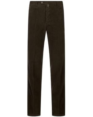 Kiton Corduroy Pants - Black