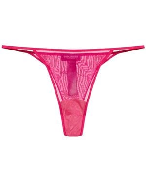 DSquared² Mesh Thong - Pink