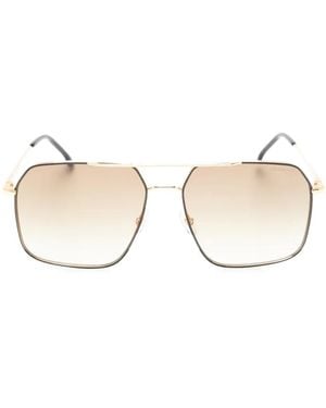 Carrera Geometric-Frame Sunglasses - Natural