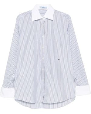 Prada Camisa A Rayas - Blanco