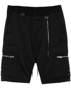 Mastermind Japan Logo-Embroidered Cargo Shorts - Black