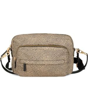 Borbonese Medium B-Club Op Shoulder Bag - Gray