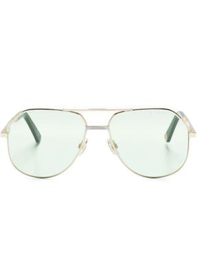 March LA.B Occhiali Da Sole Con Montatura Stile Pilota - Metallizzato
