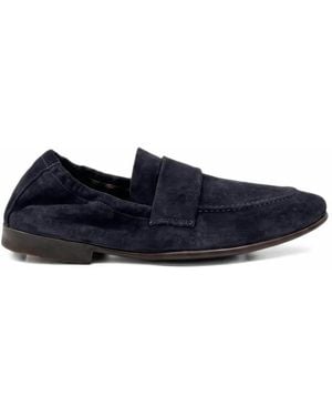 Montecore Calf Suede Slip-On Loafers - Blue