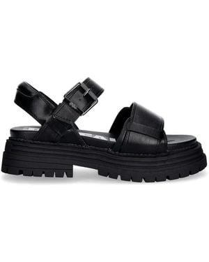 Buffalo Sandalen Mit Dicker Sohle - Schwarz