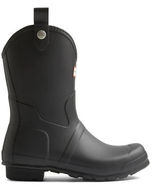 HUNTER Bottines Original Cowboy - Noir