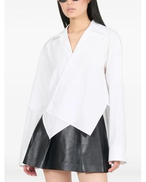 Loewe Hemd Mit Asymmetrischem Saum - Weiß