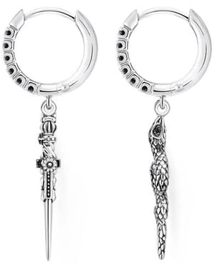 Thomas Sabo Ohrringe Mit Schlange Und Schwert - Weiß