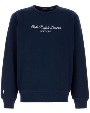 Polo Ralph Lauren Logo-Embroidered Sweatshirt - Blue