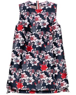 Thom Browne Thigh Length A-Line Dress - Blue