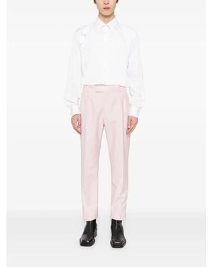 McQueen Pleated-Detail Trousers - Pink