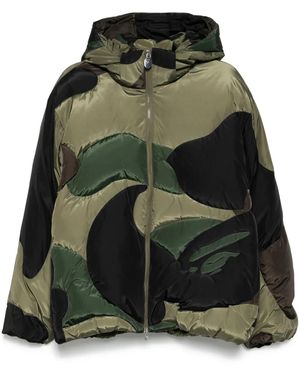 A Bathing Ape 1st カモフラージュ ダウンジャケット - グリーン